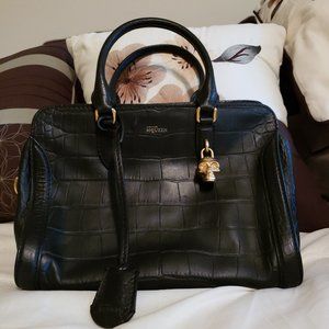 Alexander McQueen Zip Around Tote Small with lock, keys and dustbag